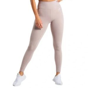 ‎Gymshark dreamy legging in beige Pink Mauve Taupe Sz X-Small